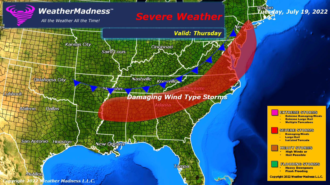 Weather Madness - Cold Front Brings Severe Storms Thursday