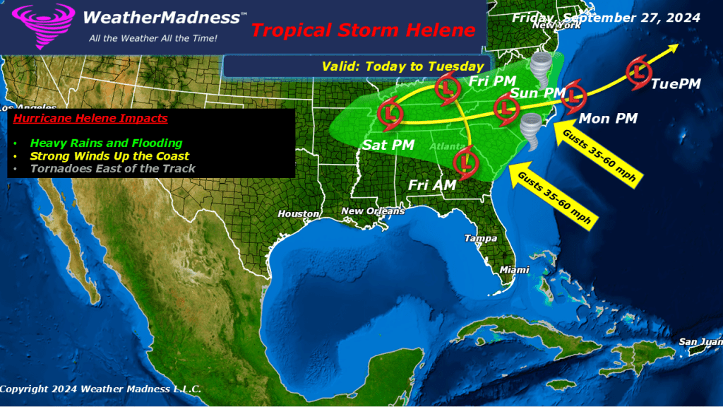 Updated: Potential Hurricane Helene Impacts